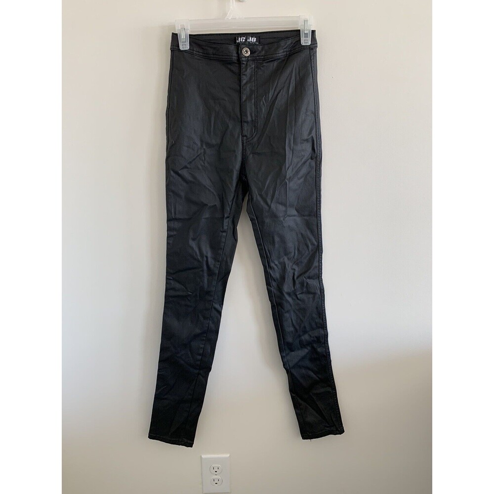 JC JQ Faux Leather Jeans Black Size L *runs Small*